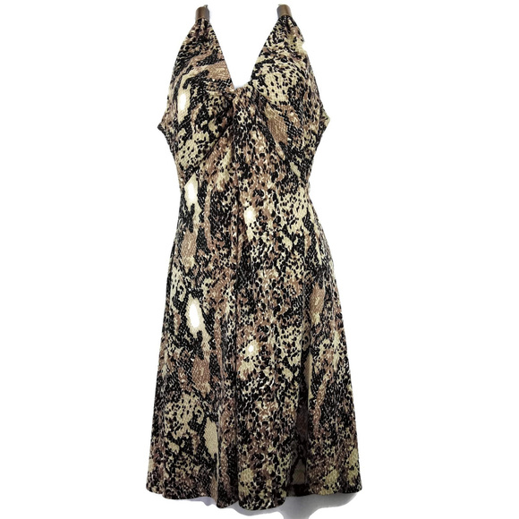 Kenneth Cole Snakeprint Sleeveless Fit and Flare - Picture 1 of 6